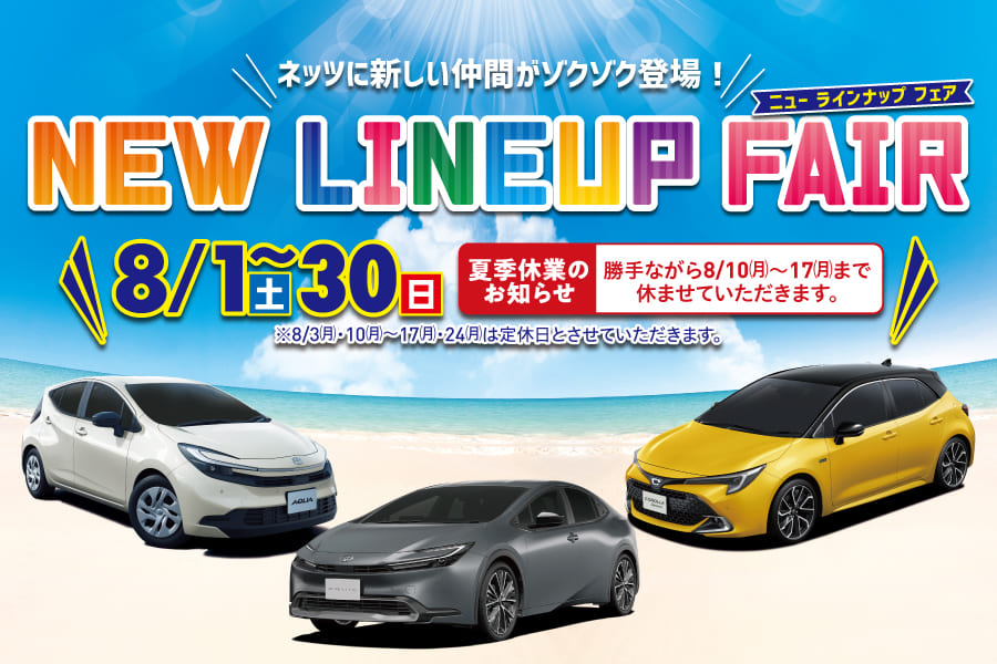 NEW LINE UP FAIR